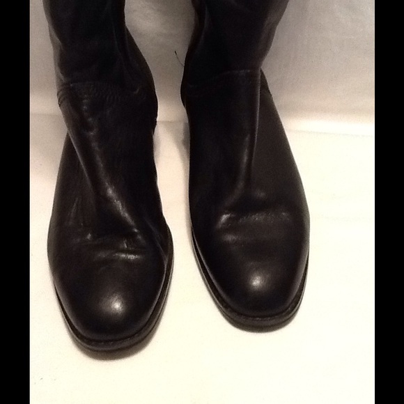 Westbound black leather riding boots size 6.5 used - Picture 3 of 5