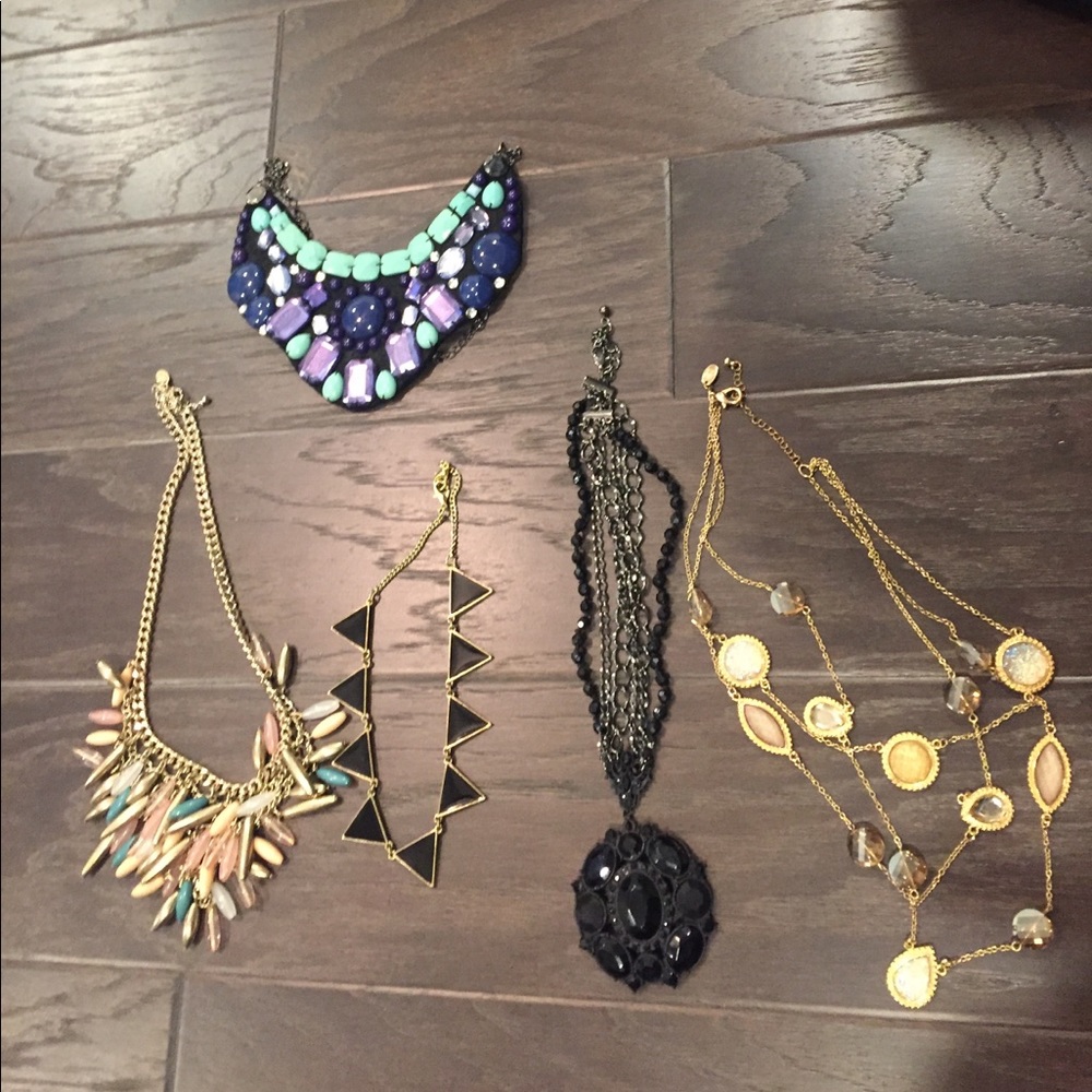 Lot of 5 necklaces. Must buy all