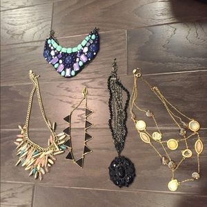 Lot of 5 necklaces. Must buy all