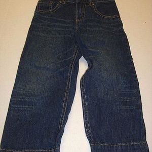 HEALTHTEX 3T 5 PKT DISTRESSED DENIM JEANS