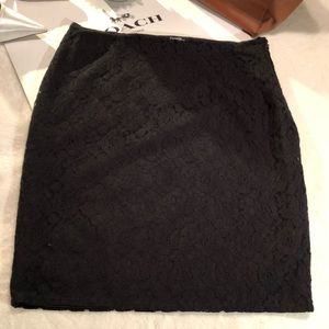 NWOT-GEORGE Black fully Lined Lace Skirt Sz 10