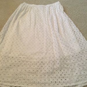 Abercrombie and Fitch white skirt