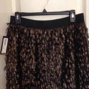 Metallic Graduated Fringe Skirt -Avail. Size S & M