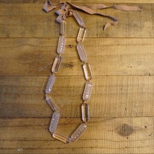 J. Crew Soft Rose Lucite Necklace