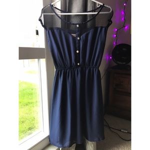Cute Navy Lace Dress