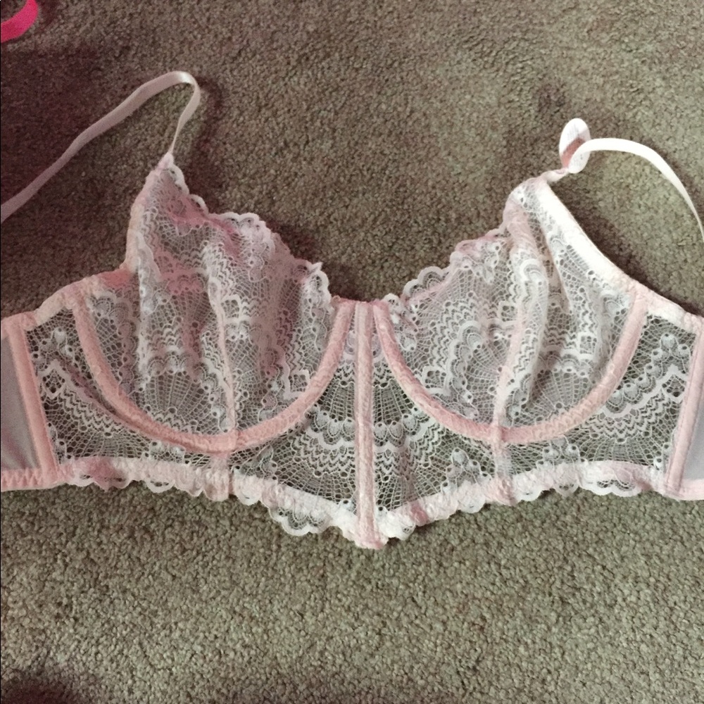 Baby pink bra