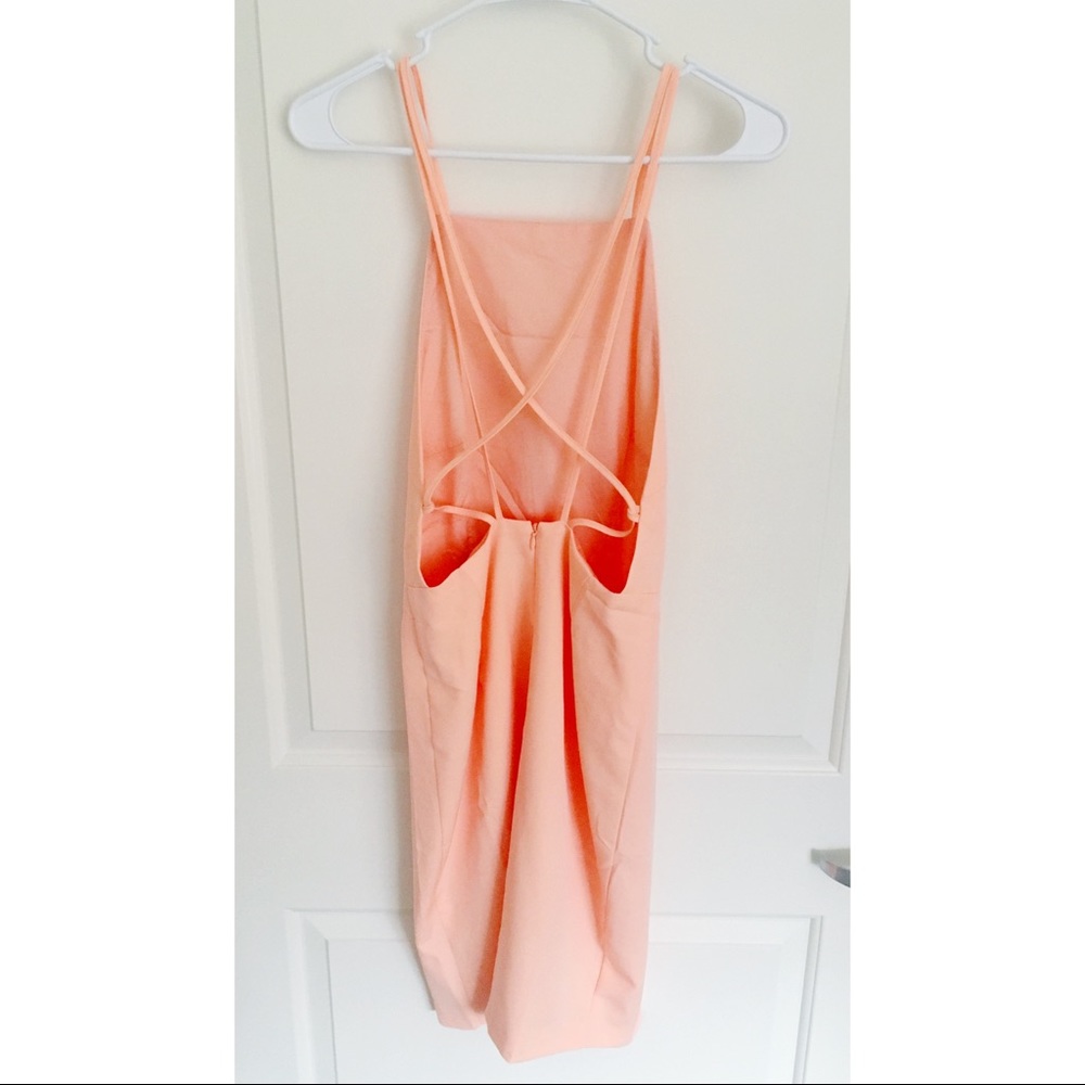 BNWOT Apricot crossback midi dress