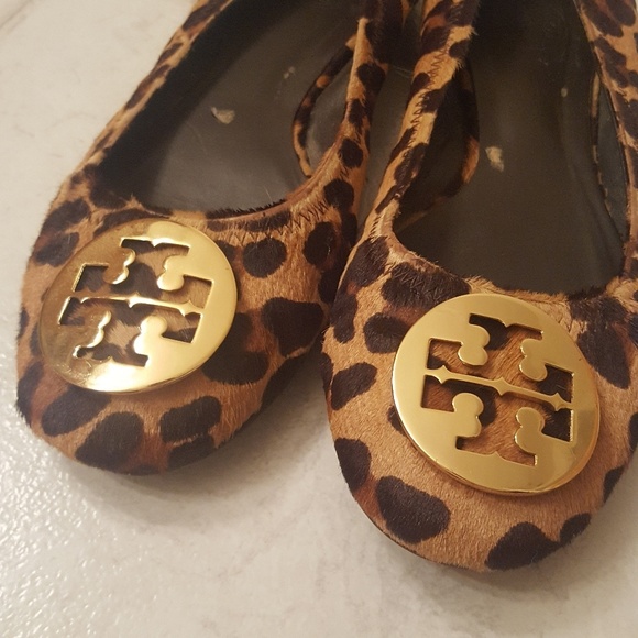 Tory Burch Shoes - Tory Burch leopard Reva flats!
