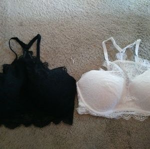 2 FOR 20 BLACK/WHITE HALTER VS PINK TOPS