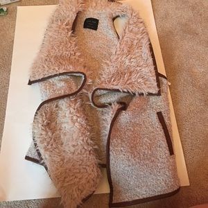 Furry vest never been worn!