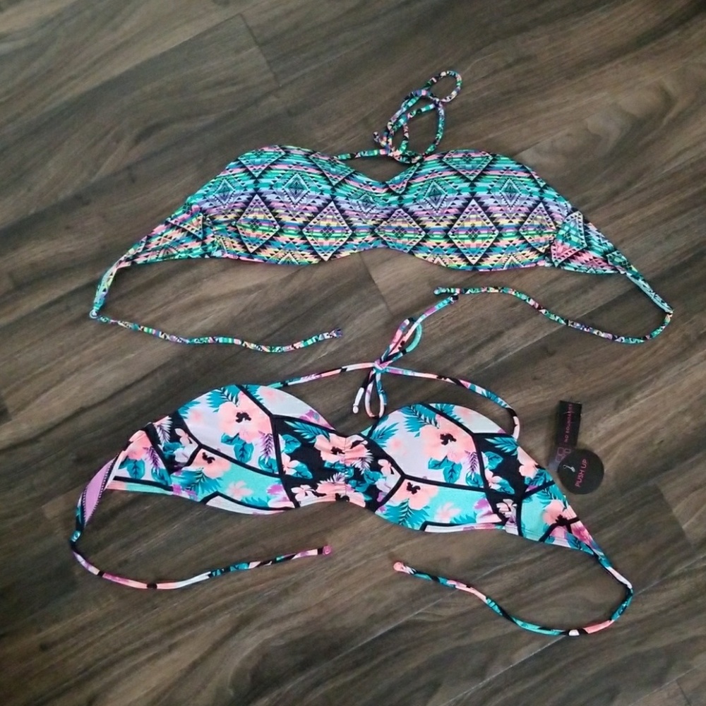 Bathing suit tops. No boundries