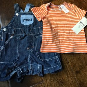 Guess kids new with tags matching set 6-9months