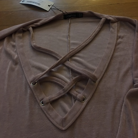 SLINKY BLUSH DETAIL TUNIC - Picture 2 of 3