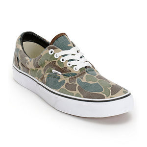 VANS ERA VAN DOREN CAMO CANVAS SKATE SHOES