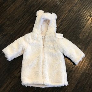 NWT RH Baby & Child Luxe Sherpa Bear Baby Jacket