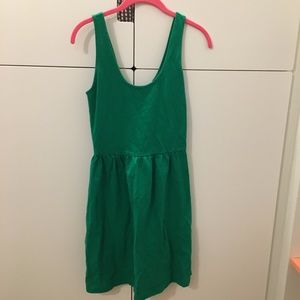 J. Crew Green Cotton Tank Dress Size XS