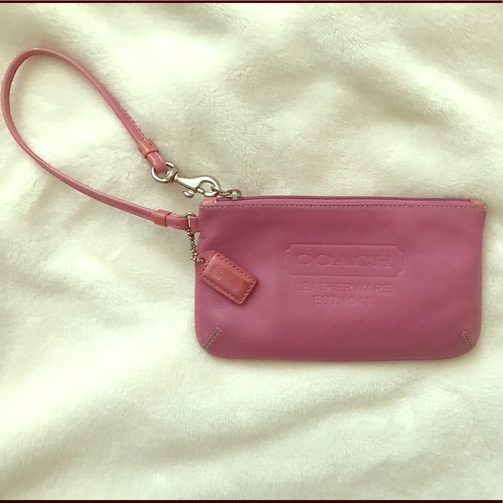 Coach Leather Wristlet