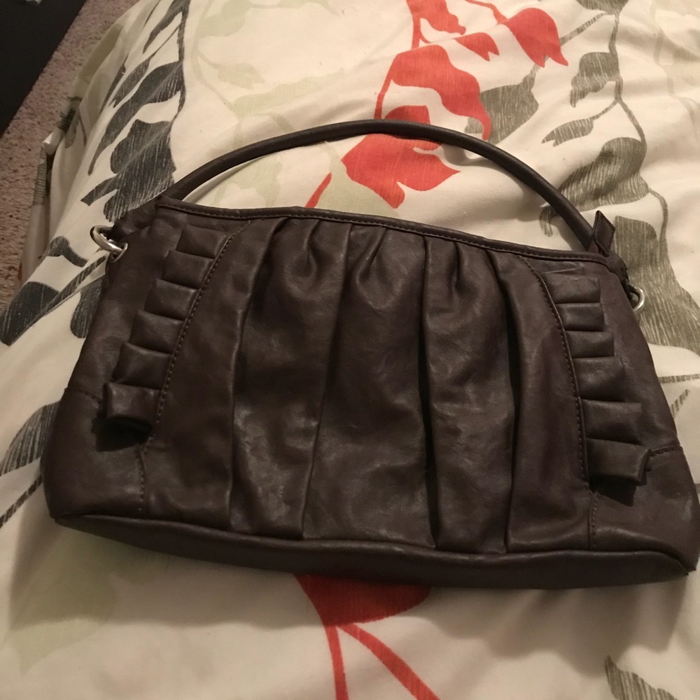 Brown mini purse