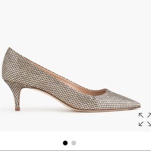 Jcrew dulci mermaid glitter kitten heels