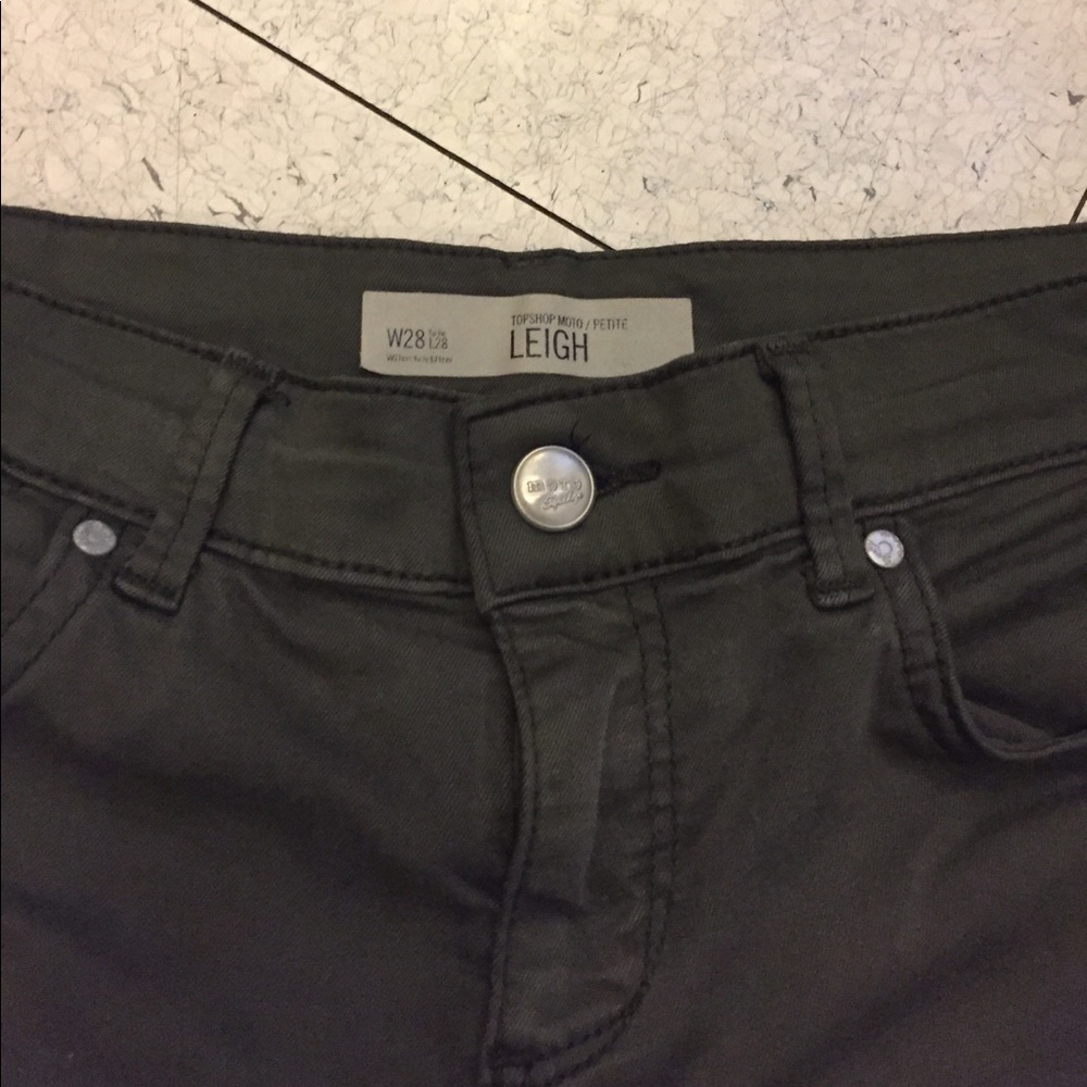 Topshop Petite Moto Leigh Jeans 28x28