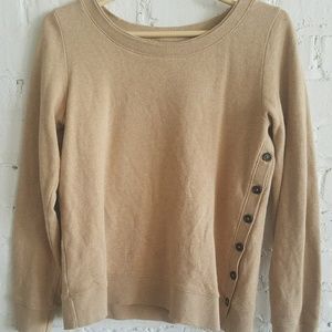   Lands End Canvas Side Button Sweater