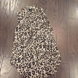 H&m cheetah blouse