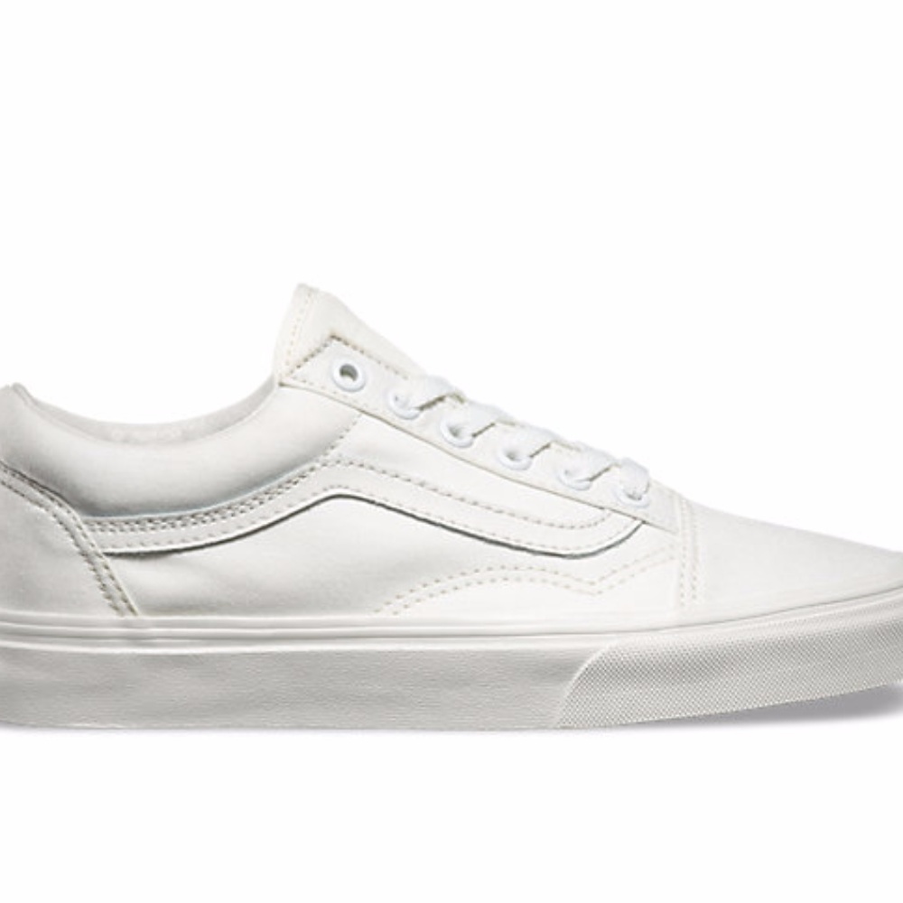 Cream Canvas Old Skool Vans