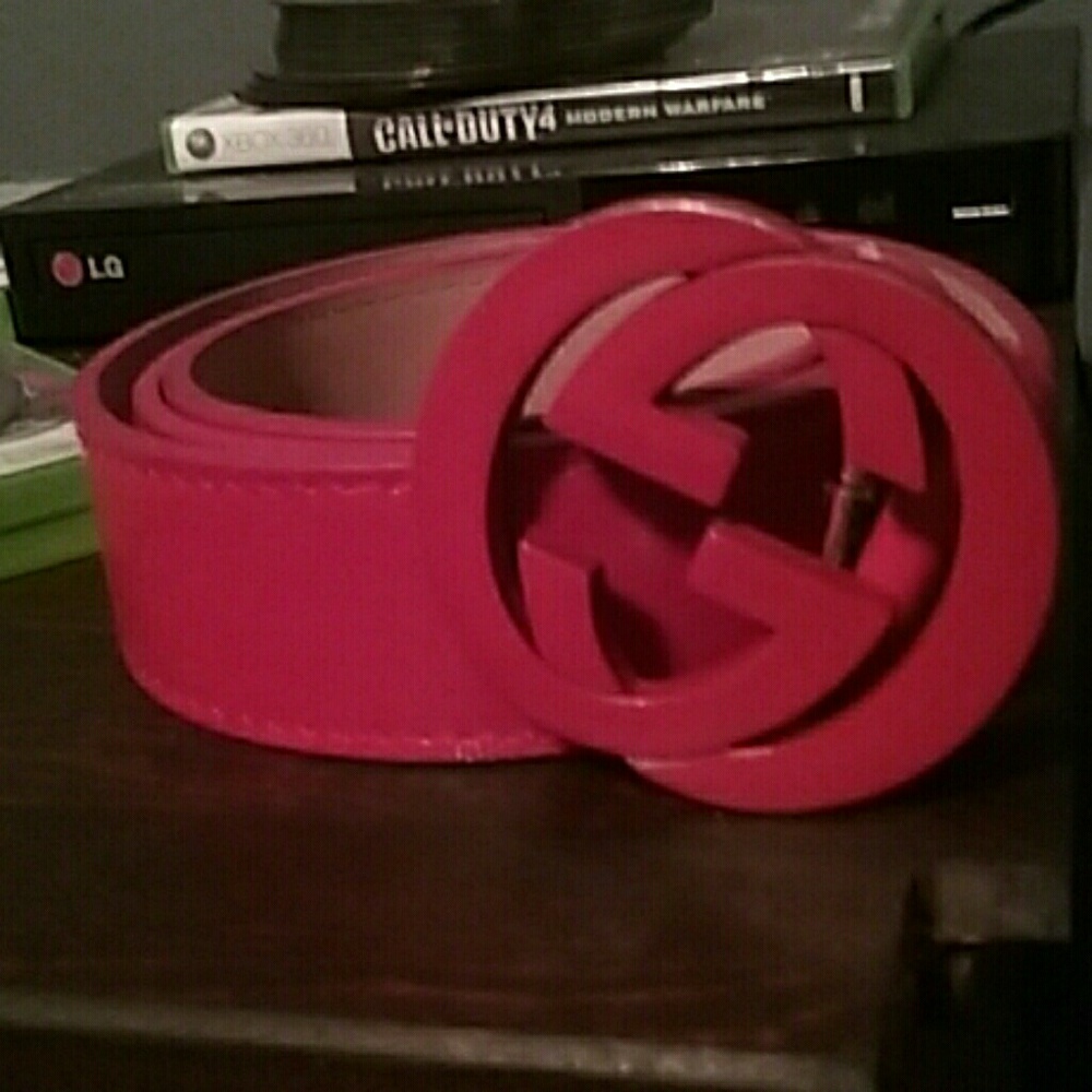 Authentic all red limited edition gucci belt!