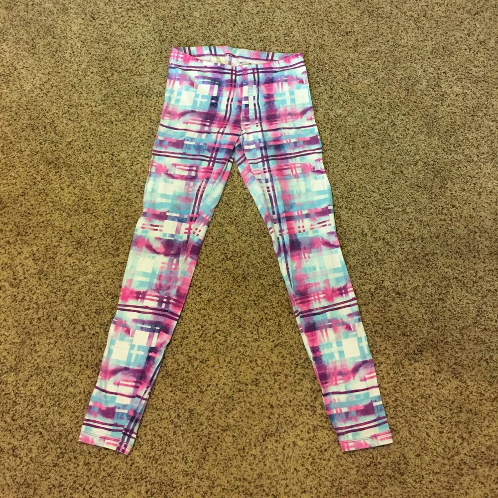 Plaid leggings