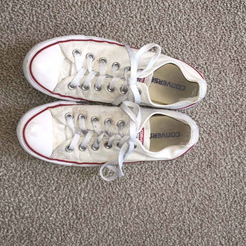 White Low-Top Converse