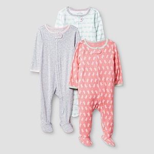 3-pack One Piece Footed Coverall Sleep N’ Play