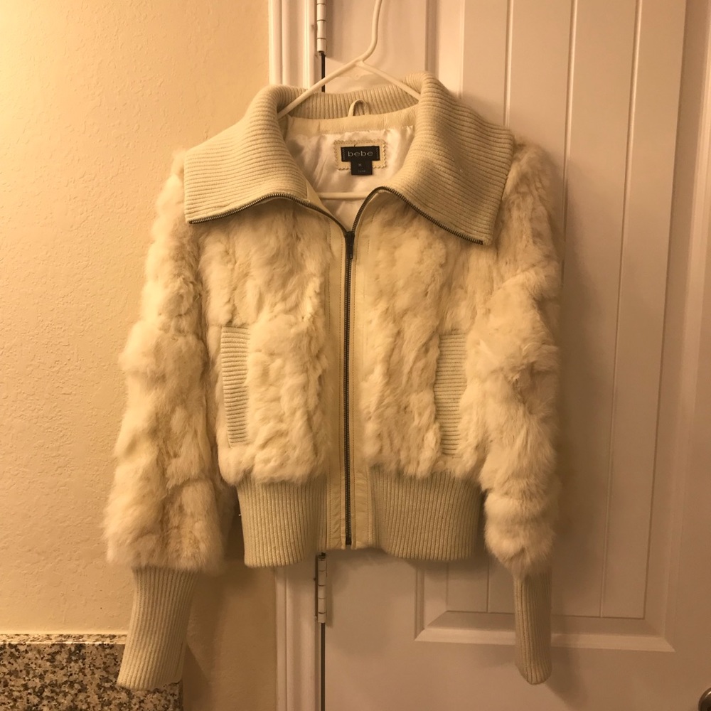 Size M Bebe fur coat