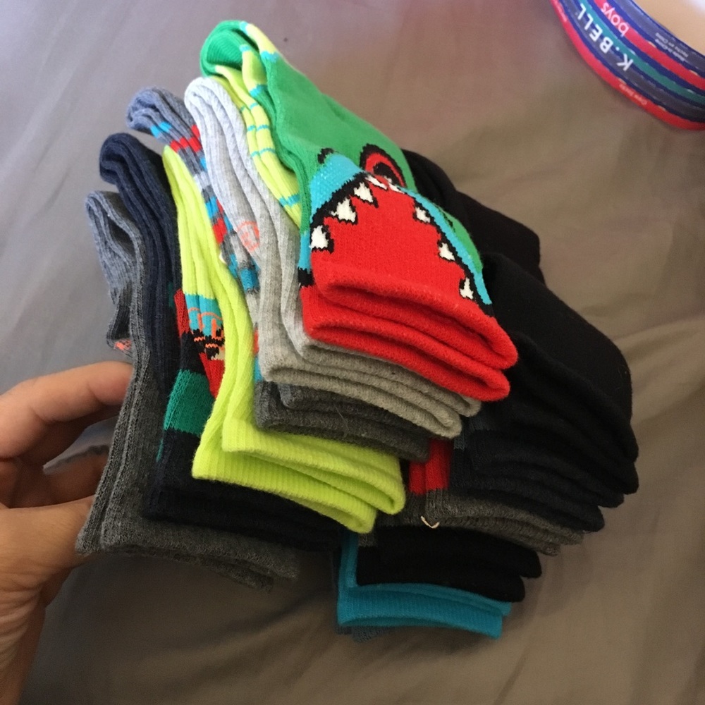 12 - Pairs of Boys Crew Socks