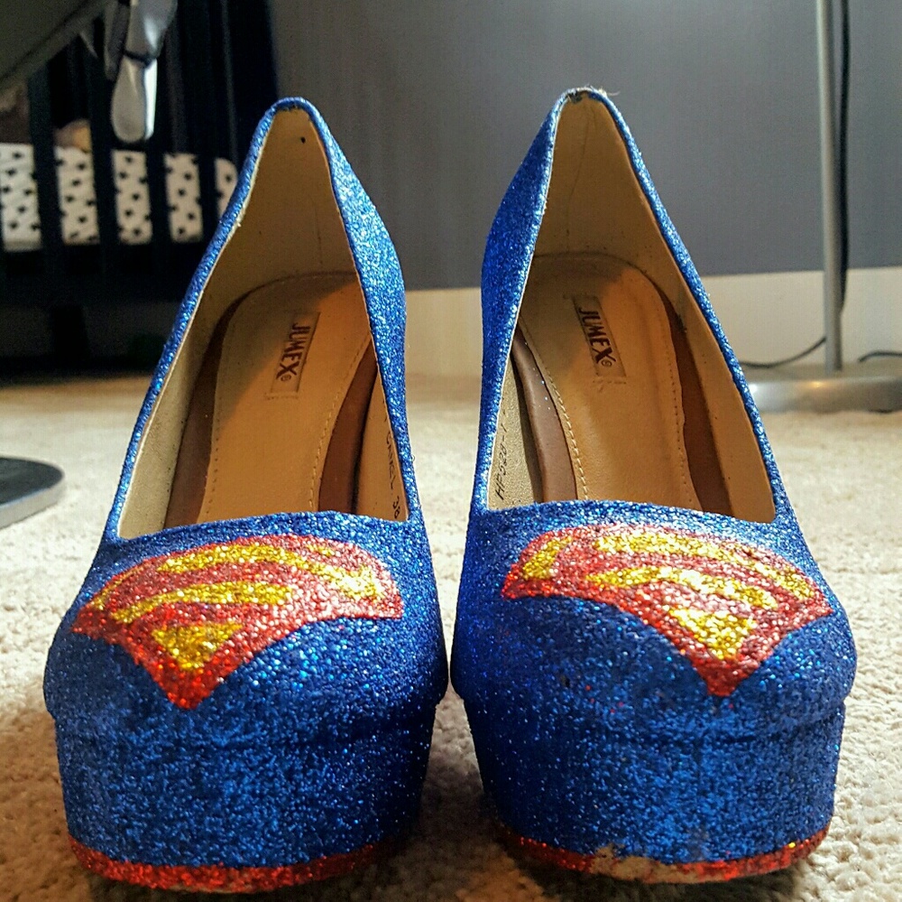 Superman/SuperGirl Custom Made High Heels