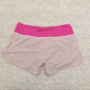 Lululemon Pink Running Shorts