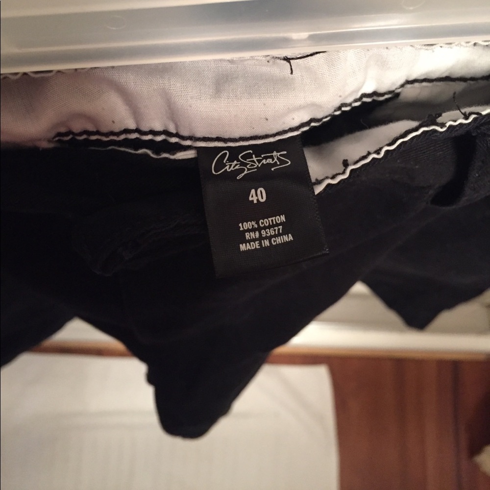 Black men’s shorts