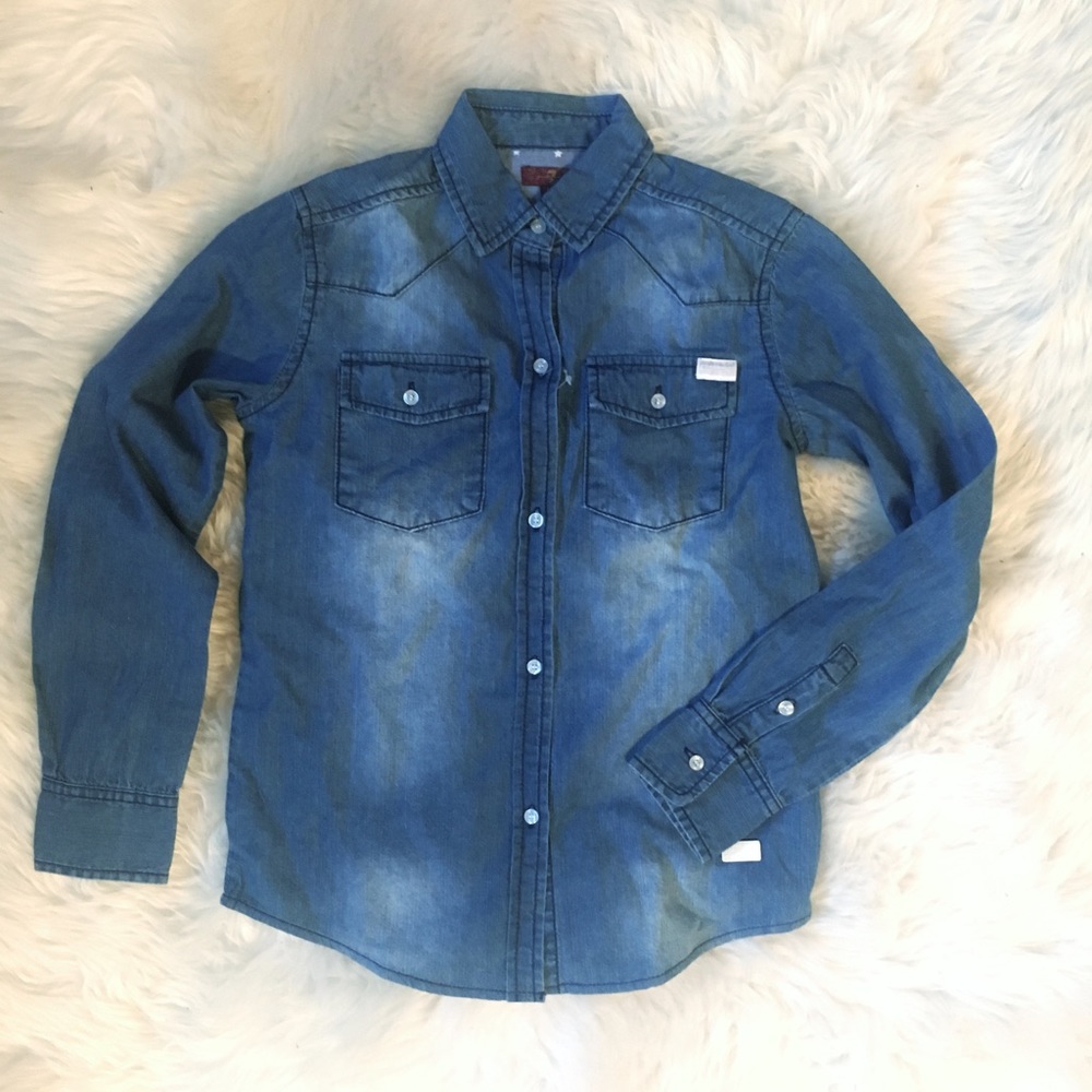 7 for All Mankind Girls Denim Shirt