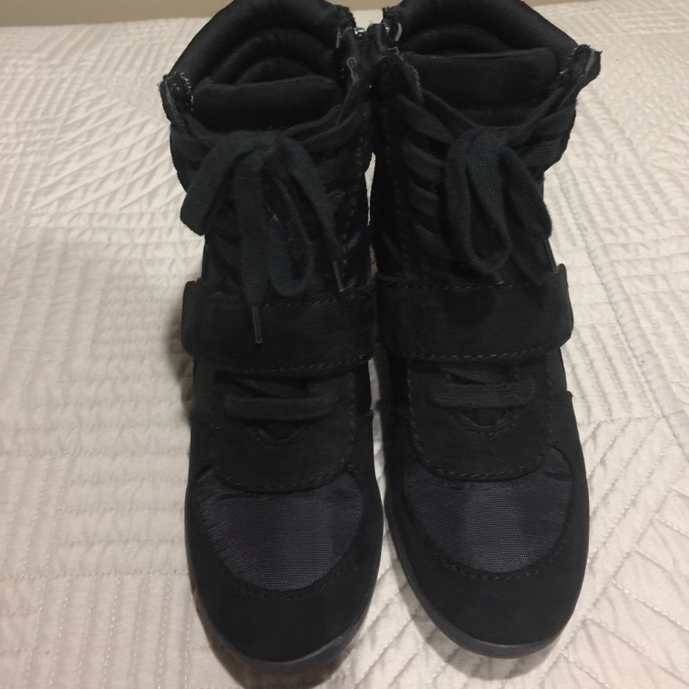 Black sneakers