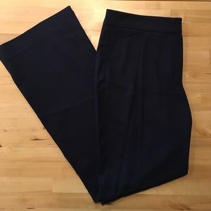White House Black Market Navy Flare Leg Slacks