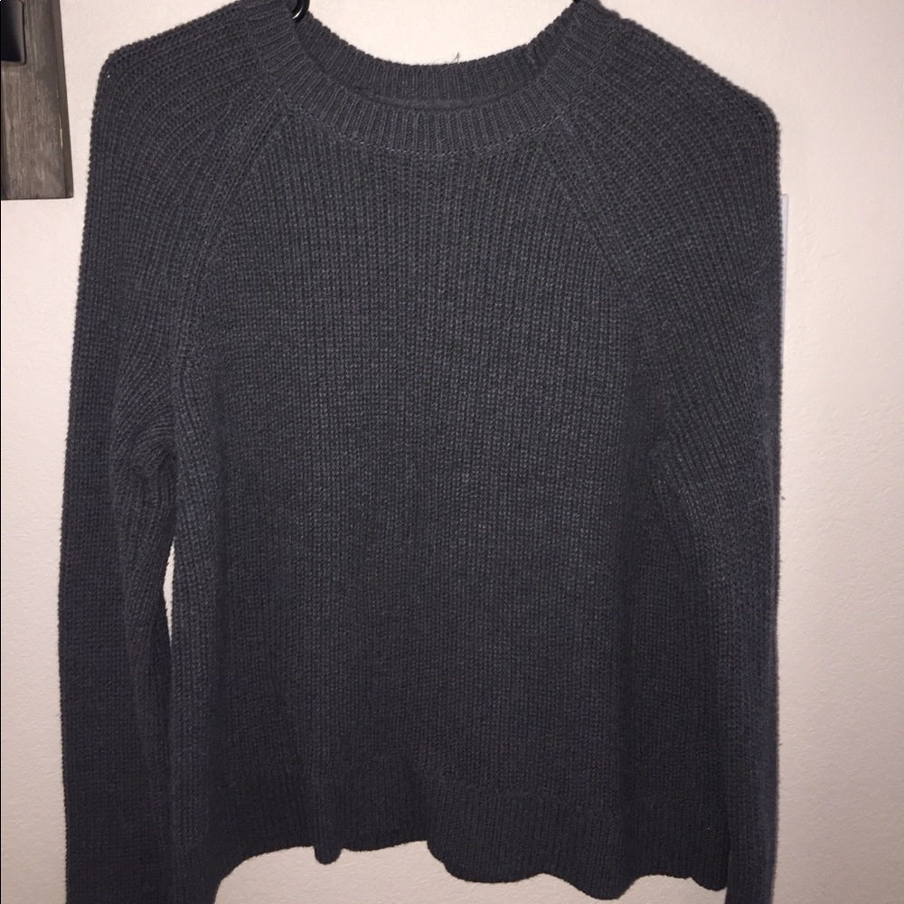 grey sweater