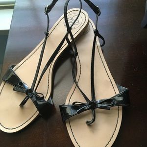 BCBG Black Strappy Sandals