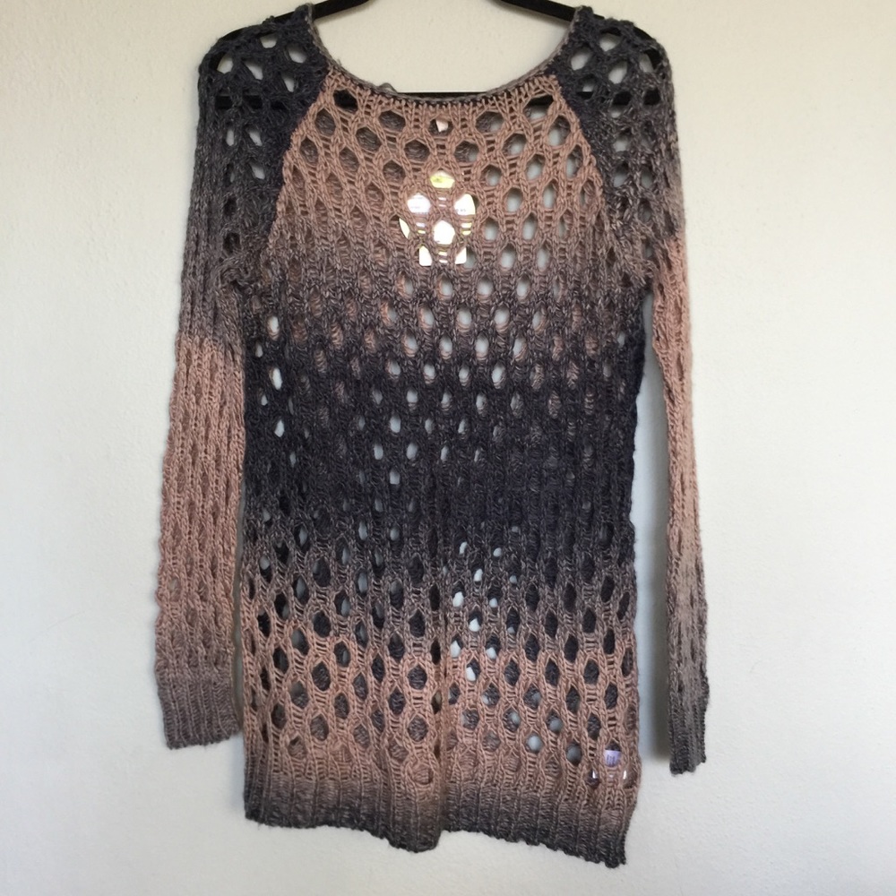 NWT Morning Apple open knit sweater