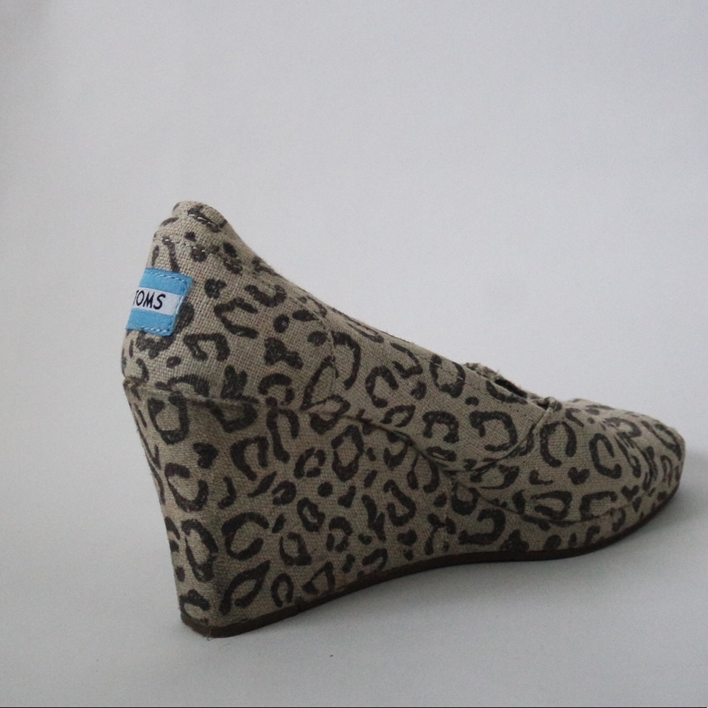 TOMS cheetah wedges
