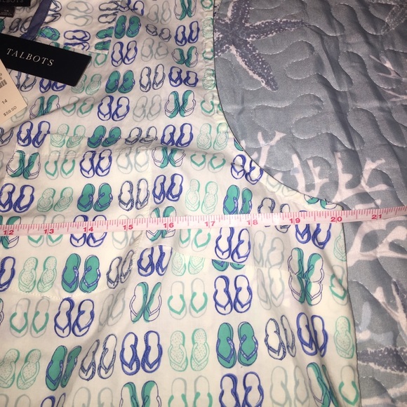 Talbots Summer Collared Button-down Tank - Picture 2 of 4