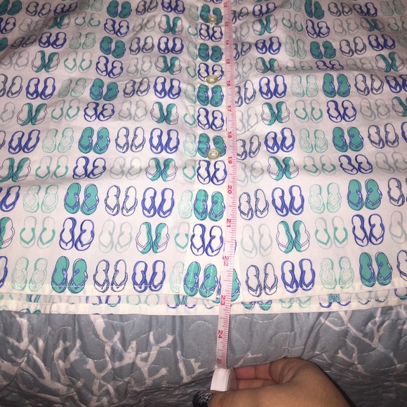 Talbots Summer Collared Button-down Tank - Picture 3 of 4