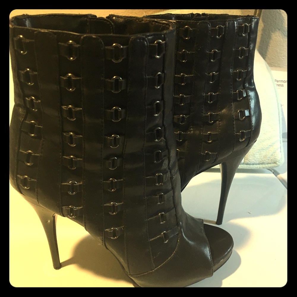 Black S&M style heels