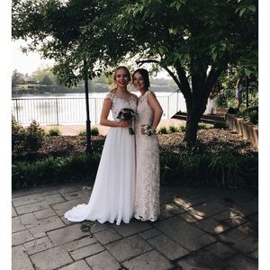 white prom dress