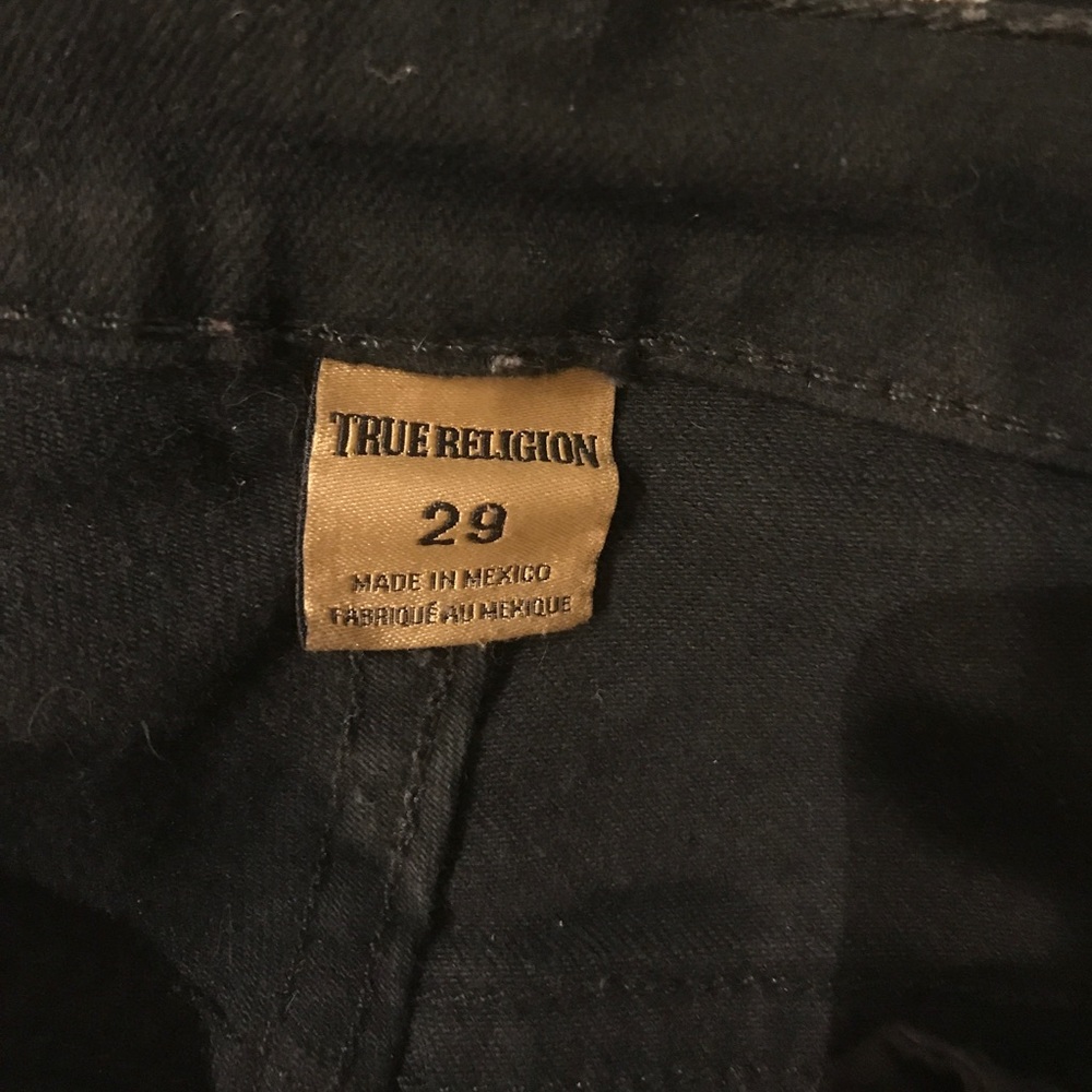 Black skinny True Religion Jeans