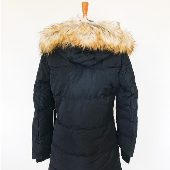 Last One Sz M 🌹Bebe hooded long puffer jacket - Picture 5 of 8