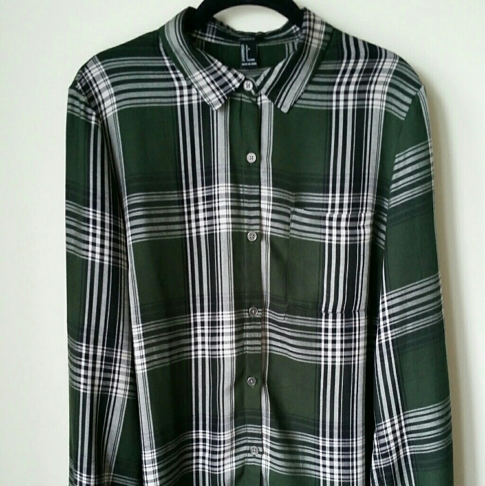 Well-loved Soft Forest Green Button Down Shirt